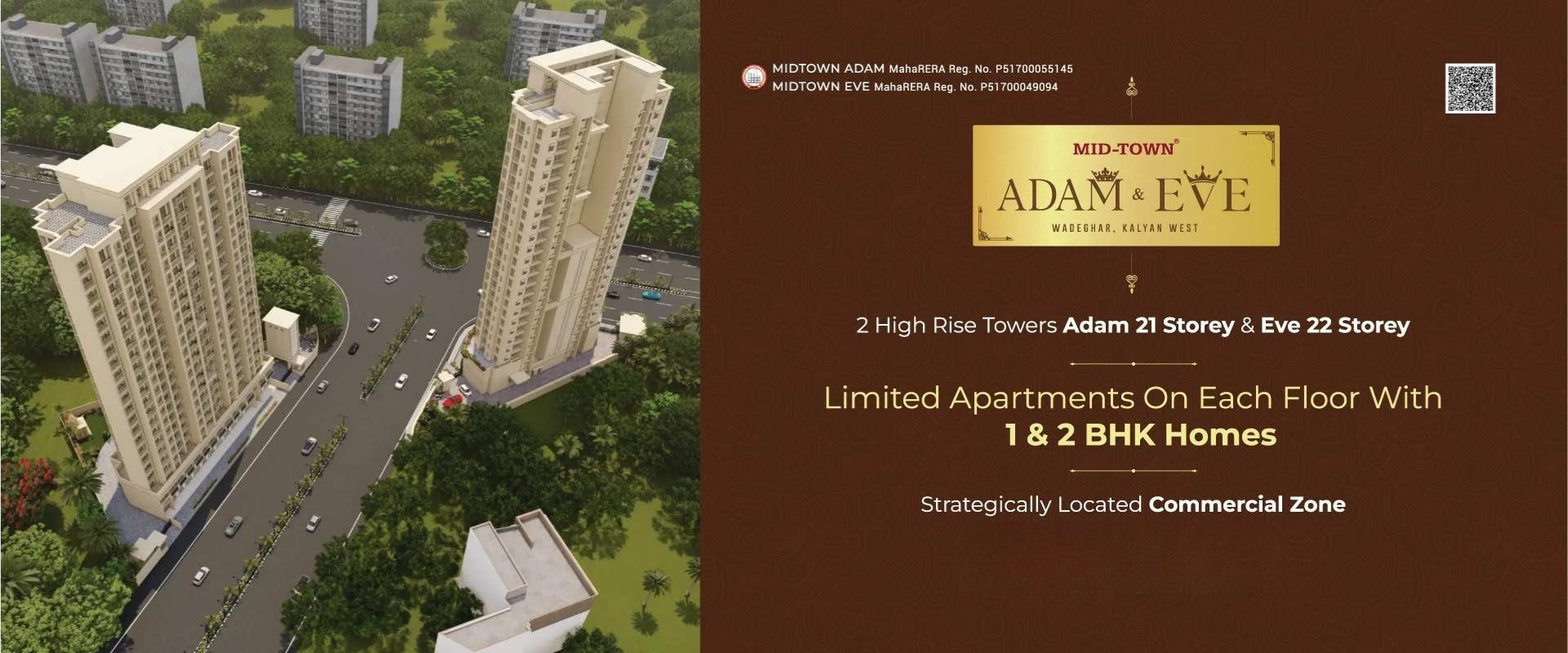 Luxury 1&2 bhk flats for sale at khadakpada wadeghar kalyan west